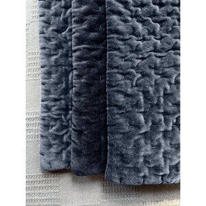 Velvet Pillow Shams 100% Cotton BR Home Samples Slate & Midnight Blue – 20x26